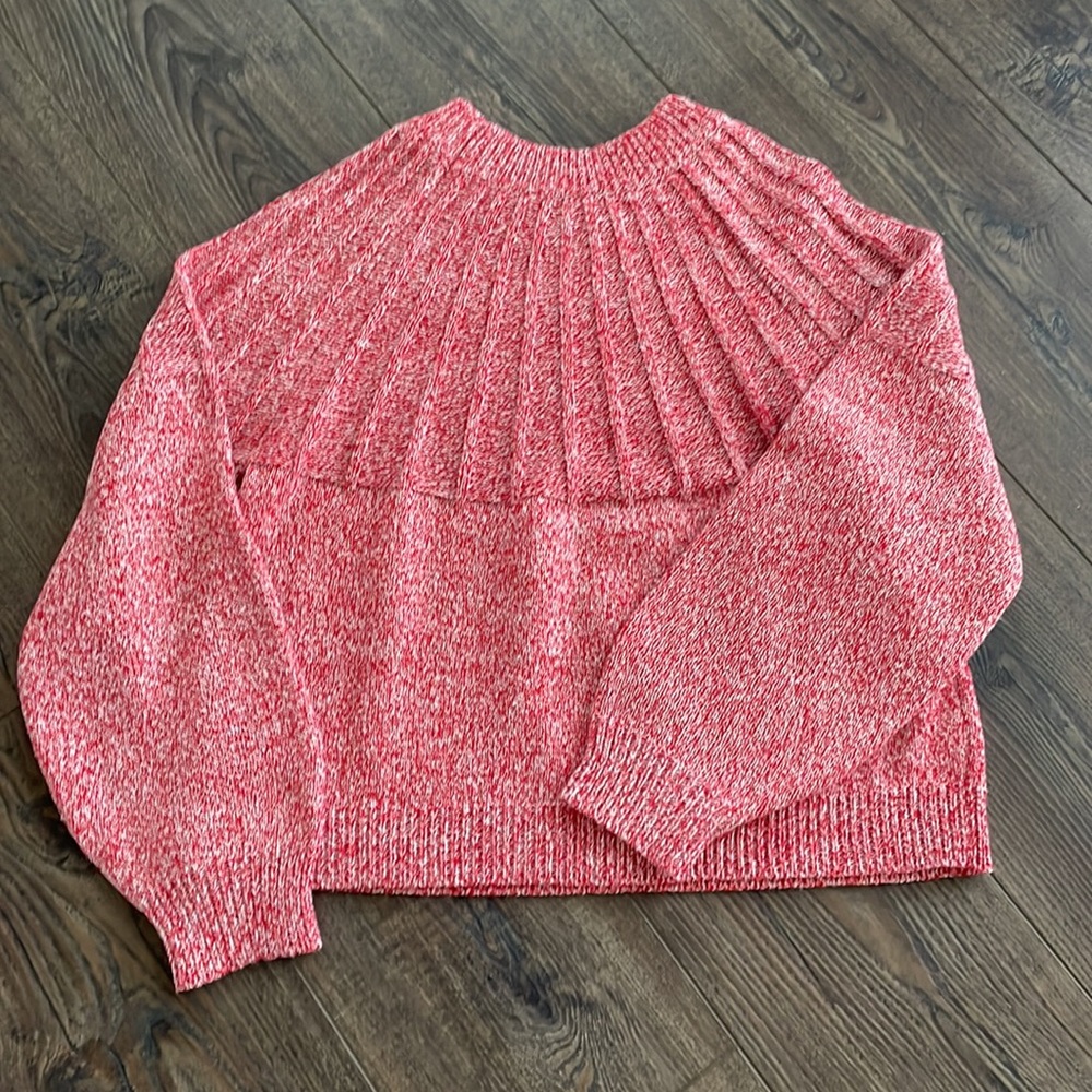 Cropped sweater red and white - Picture 5 of 5